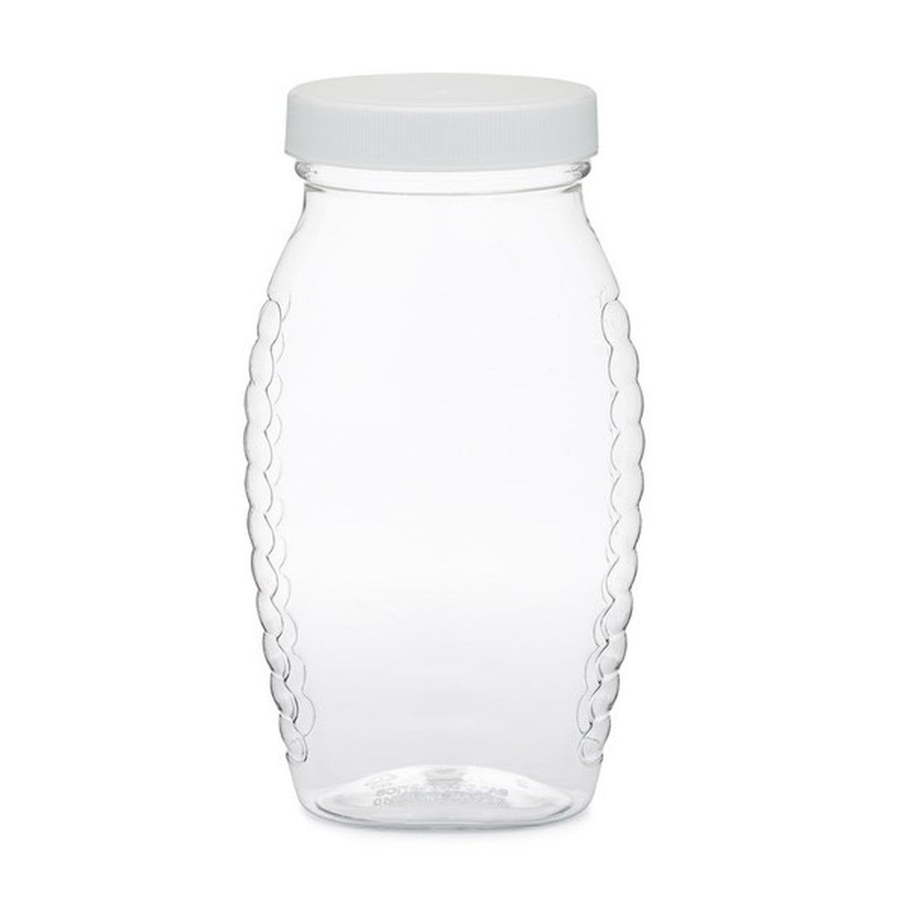12oz PET Plastic Bottle Beehive - Lids Included - Durable Honey Storage Solution