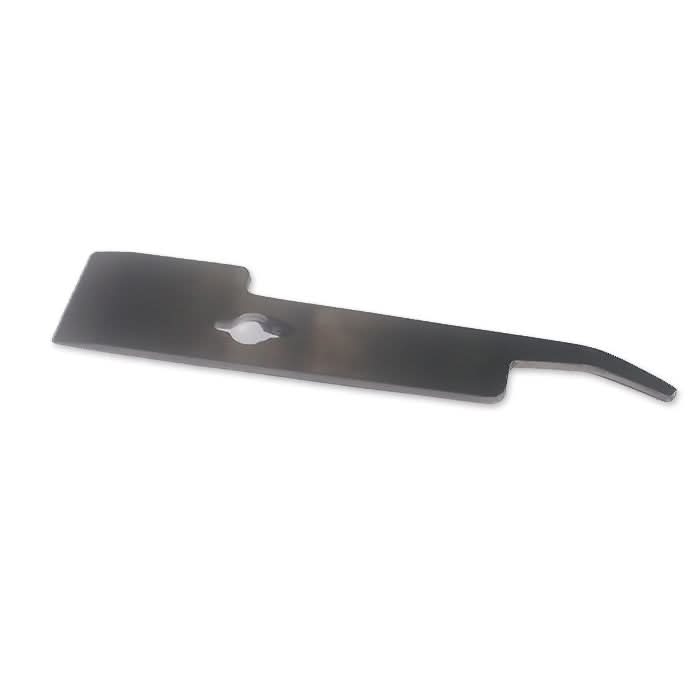 Mini J-hook stainless steel hive tool with hooked end