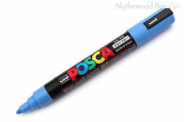 Blue Posca queen marking pen