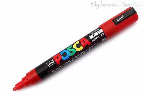 Red Posca queen marking pen