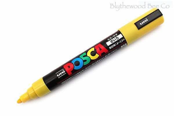 Yellow Posca queen marking pen