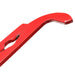 Red-handle J-hook hive tool nail puller