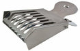 Stainless queen clip holding a queen on the comb